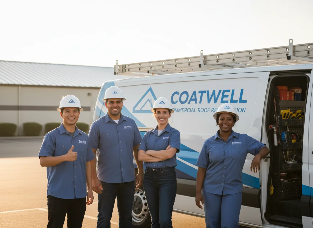 Commercial roof coating company in Low Moor, IA