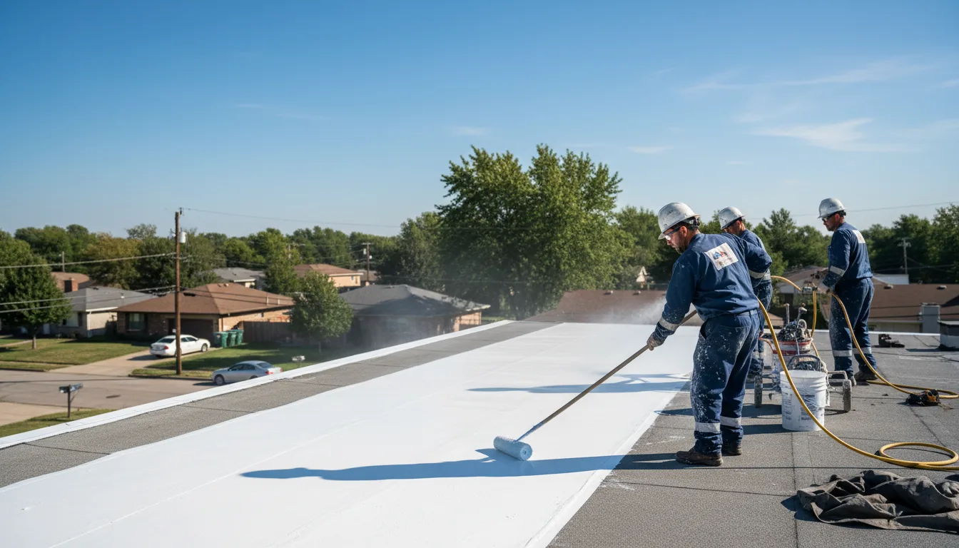 Commercial roof coating in Low Moor, IA near me
